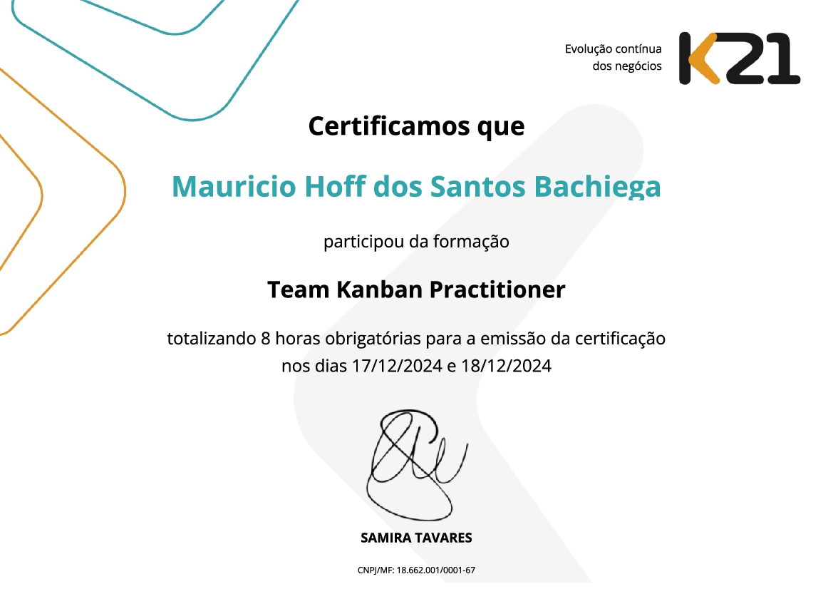Certificado K21